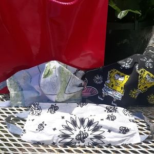 Lot of three face masks.